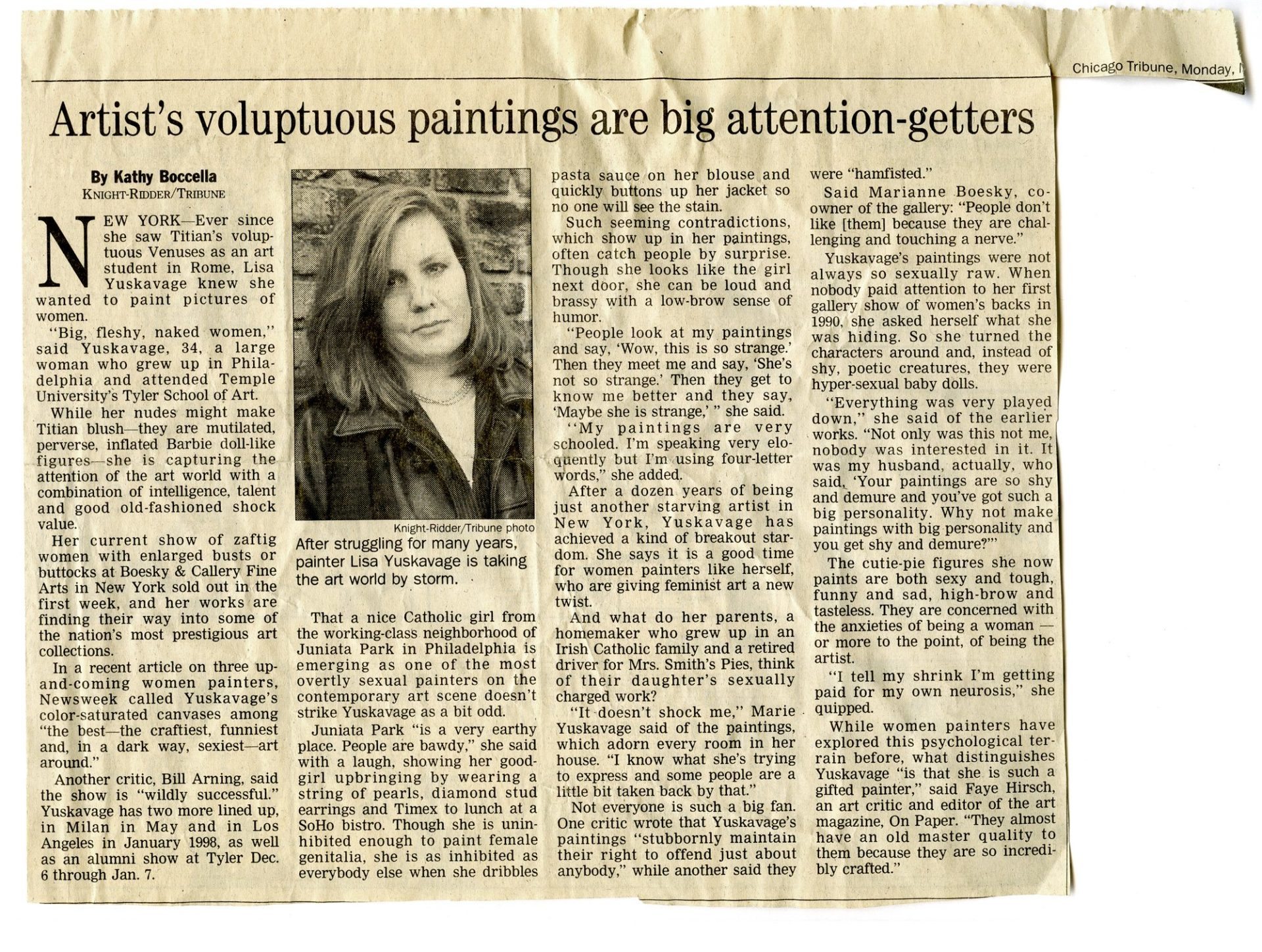 Artist’s Voluptuous Paintings are Big Attention-Getters