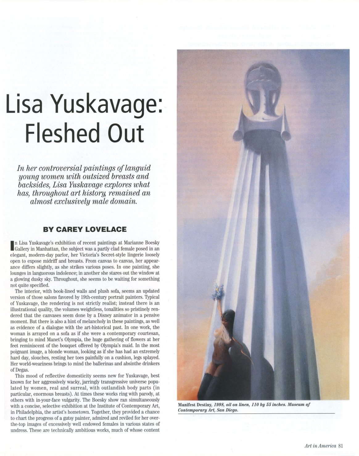 Lisa Yuskavage: Fleshed Out