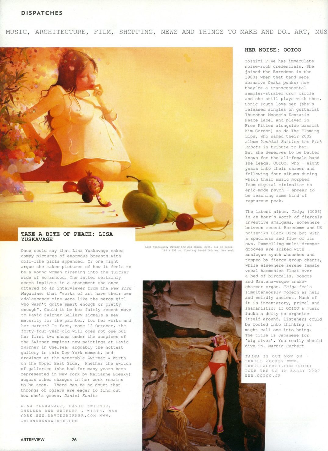 Take a Bite of Peach: Lisa Yuskavage