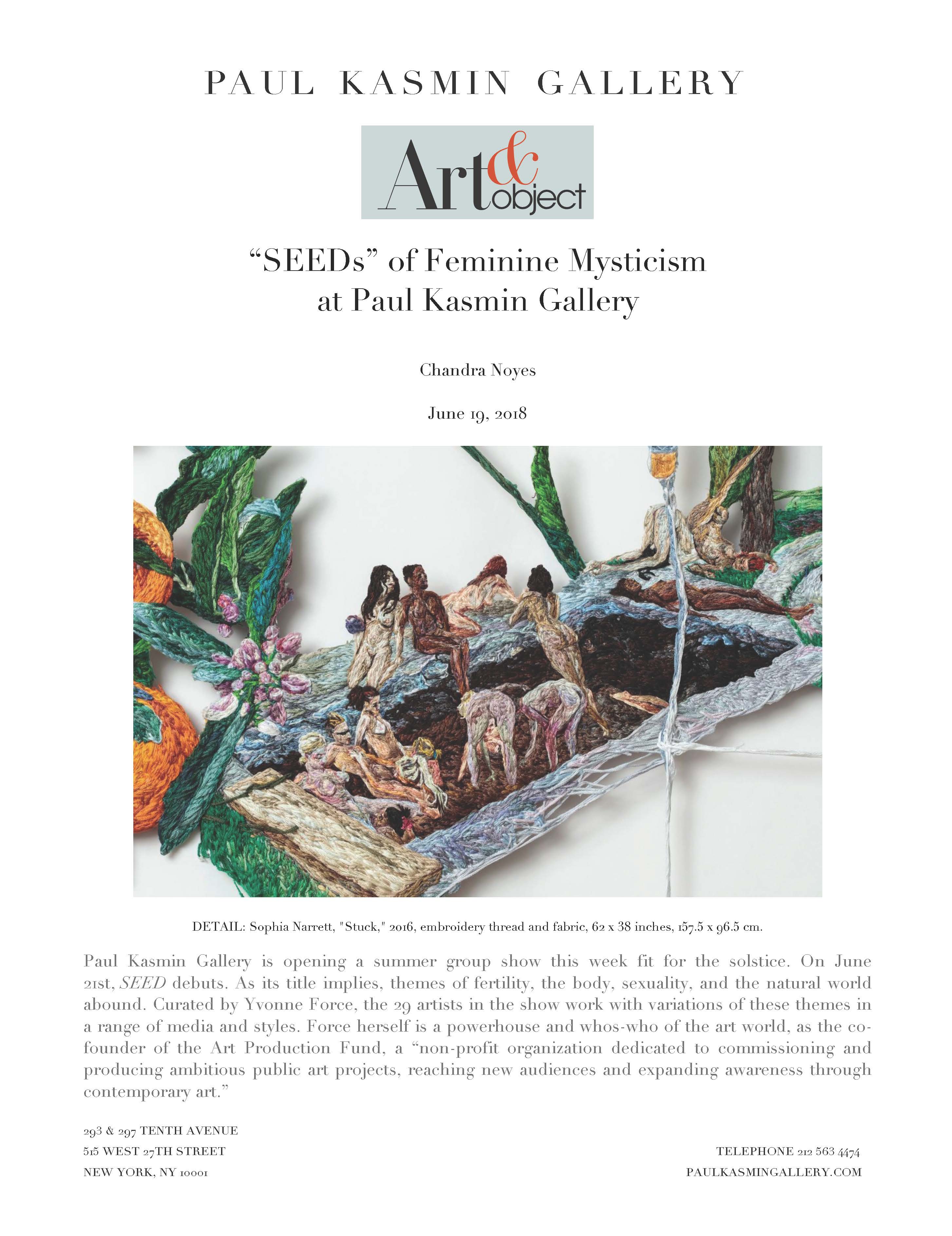 “SEEDs” of Feminine Mysticism at Paul Kasmin Gallery