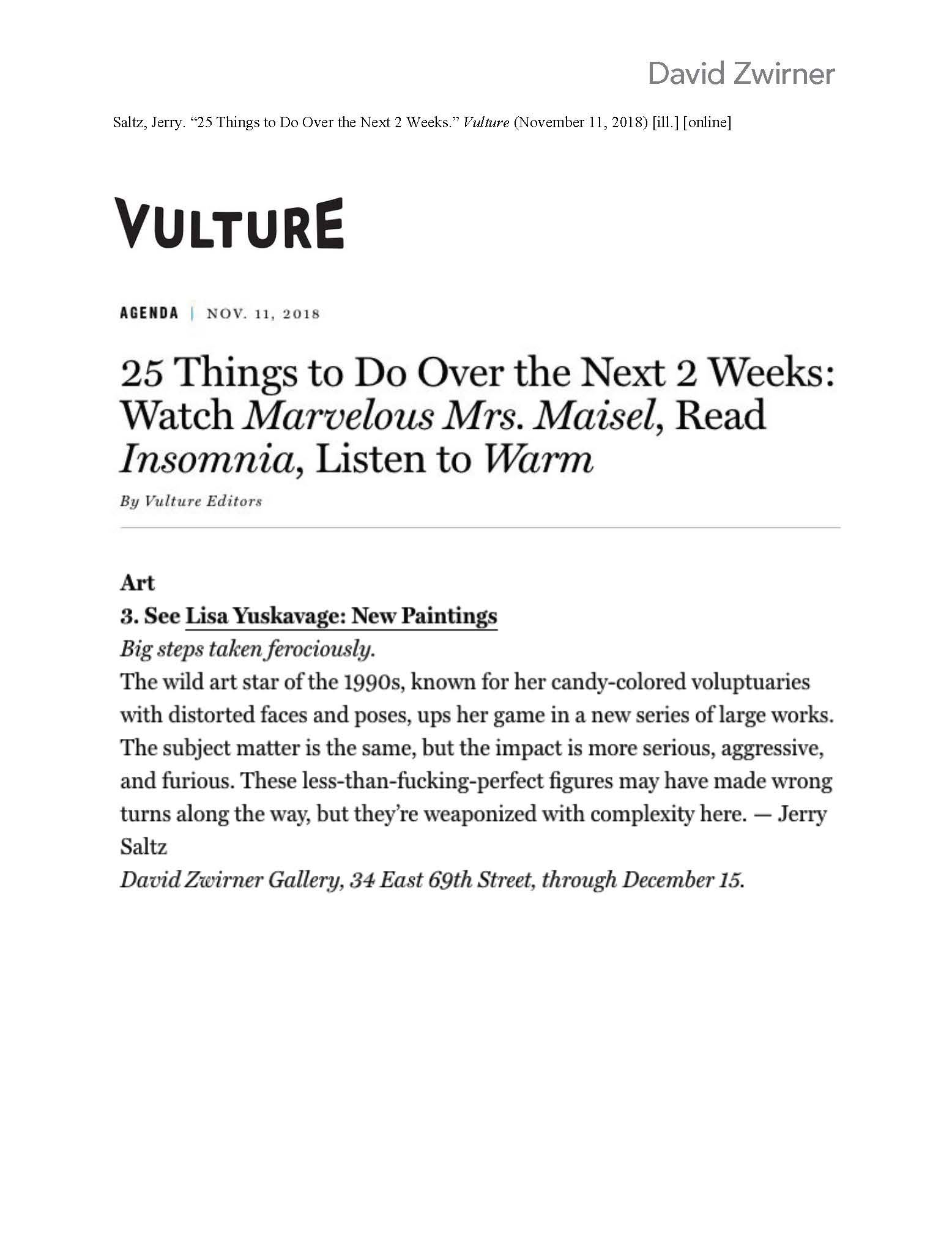 25 Things to Do Over the Next 2 Weeks: Watch “Marvelous Mrs. Maisel,” Read “Insomnia,” Listen to “Warm”