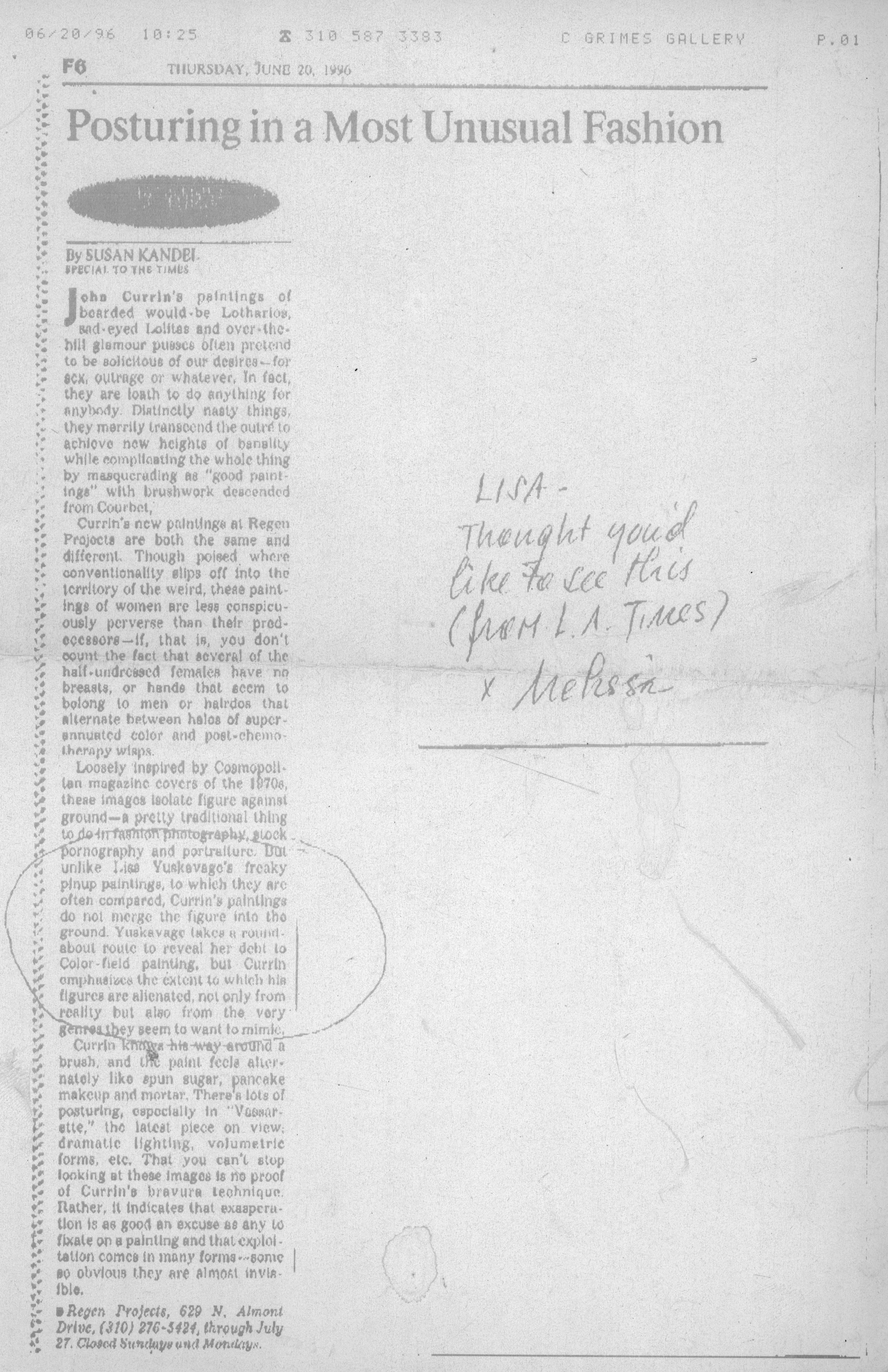 Posturing in a Most Unusual Fashion