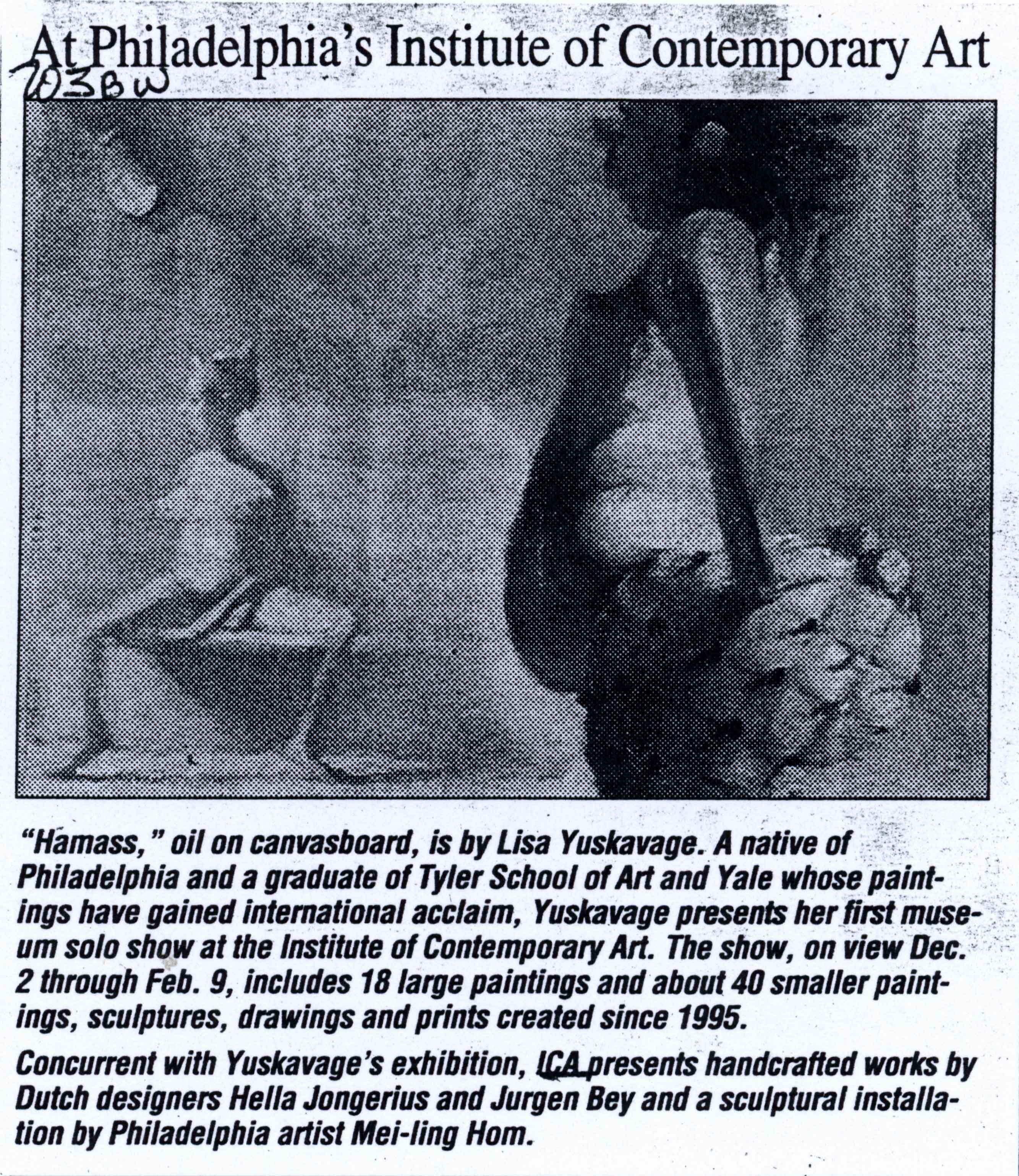 At Philadelphia’s Institute of Contemporary Art