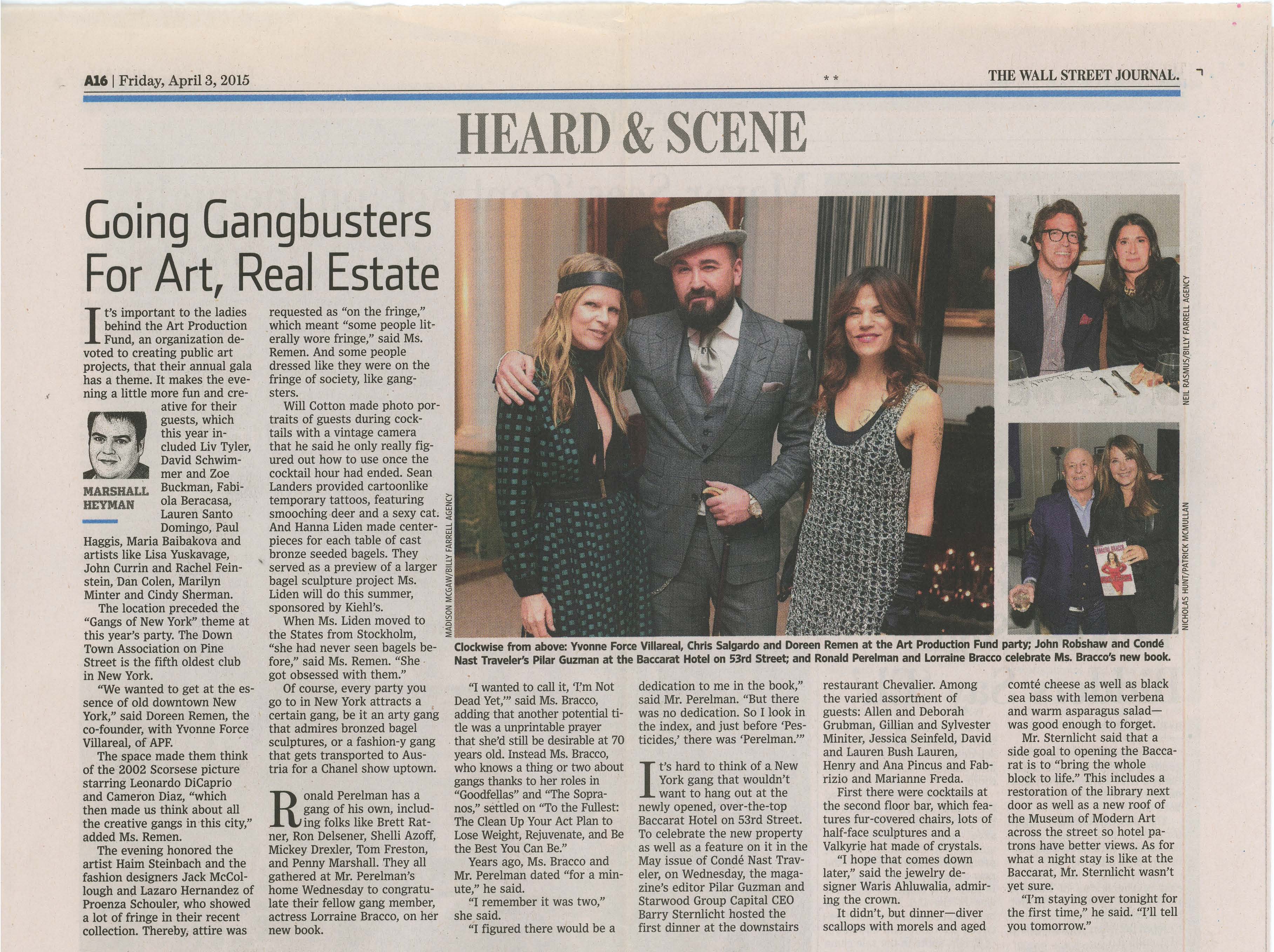 Going Gangbusters for Art, Real Estate