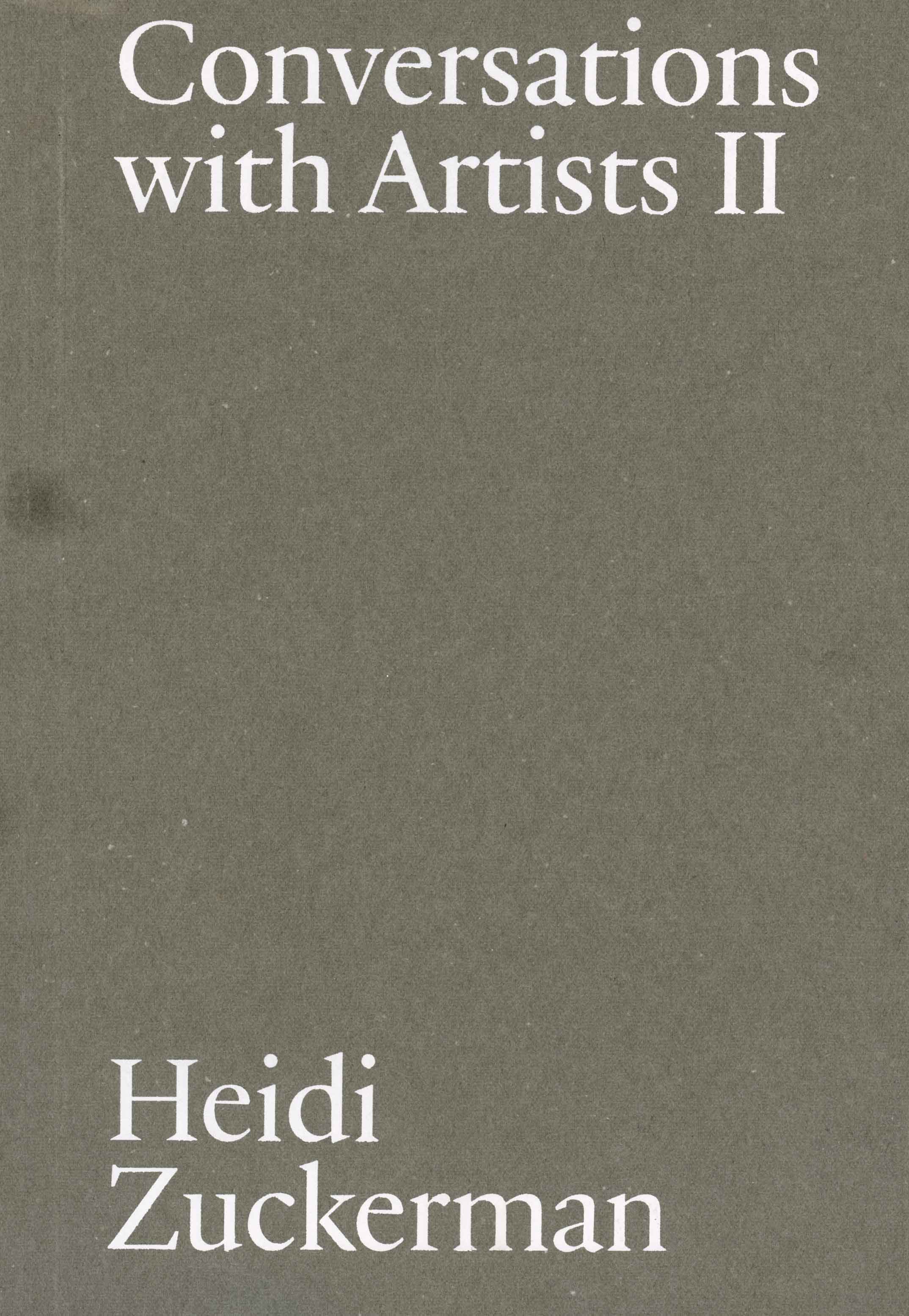 Conversations with Artists II