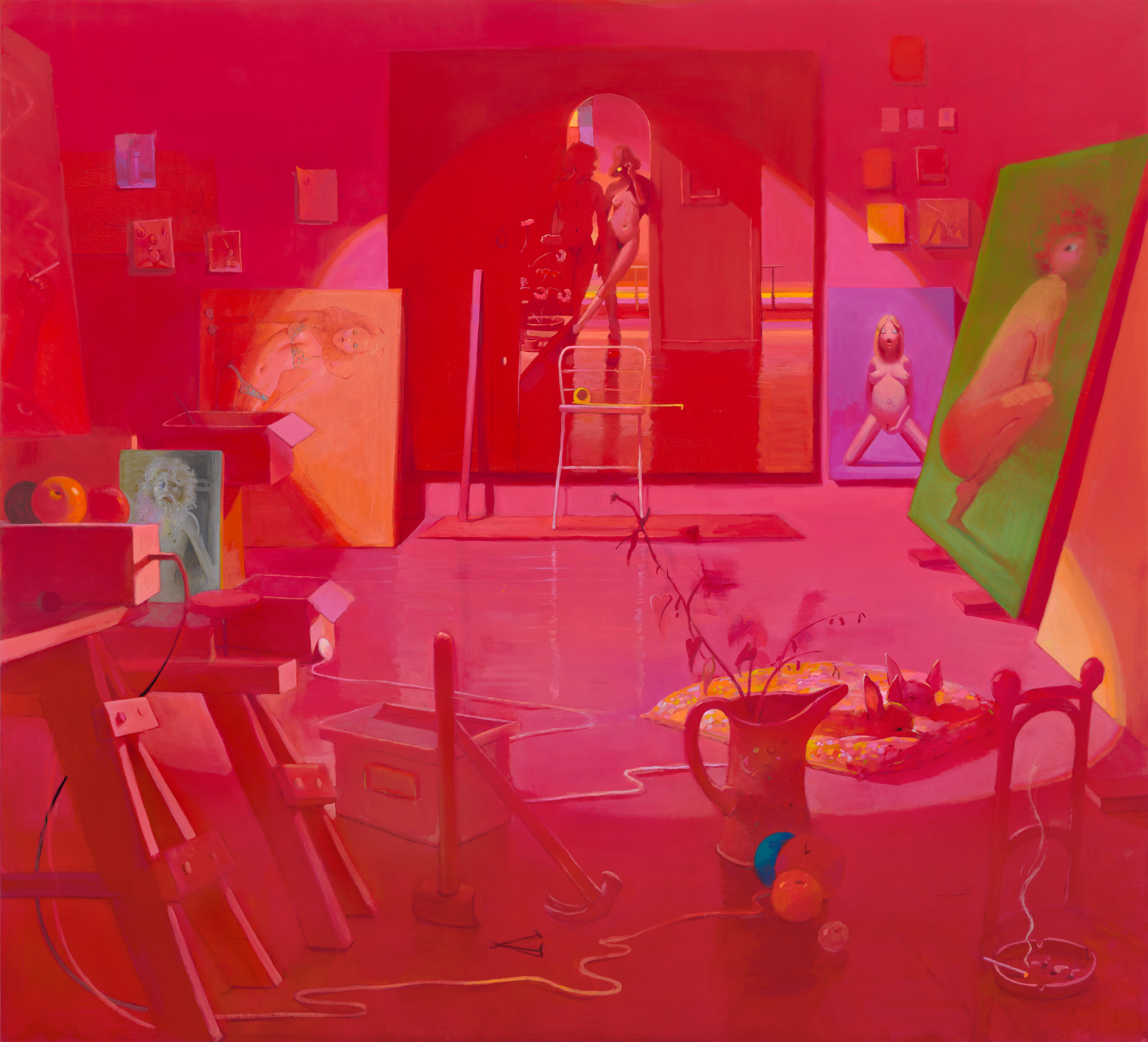 The Beauty of Friends Being Together: A Brief Meditation on the Paintings of John Currin, Matvey Levenstein, Jesse Murry, and Lisa Yuskavage