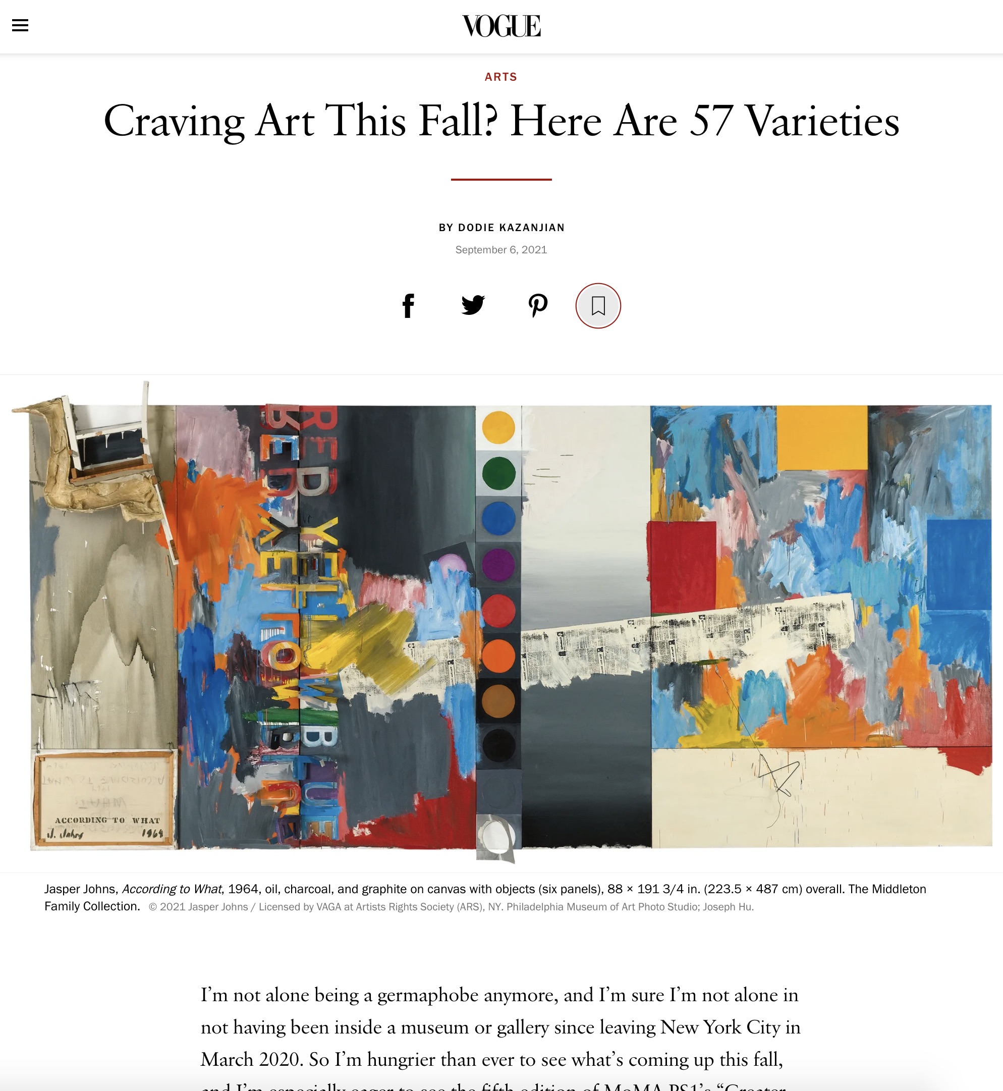 Craving Art This Fall? Here Are 57 Varieties