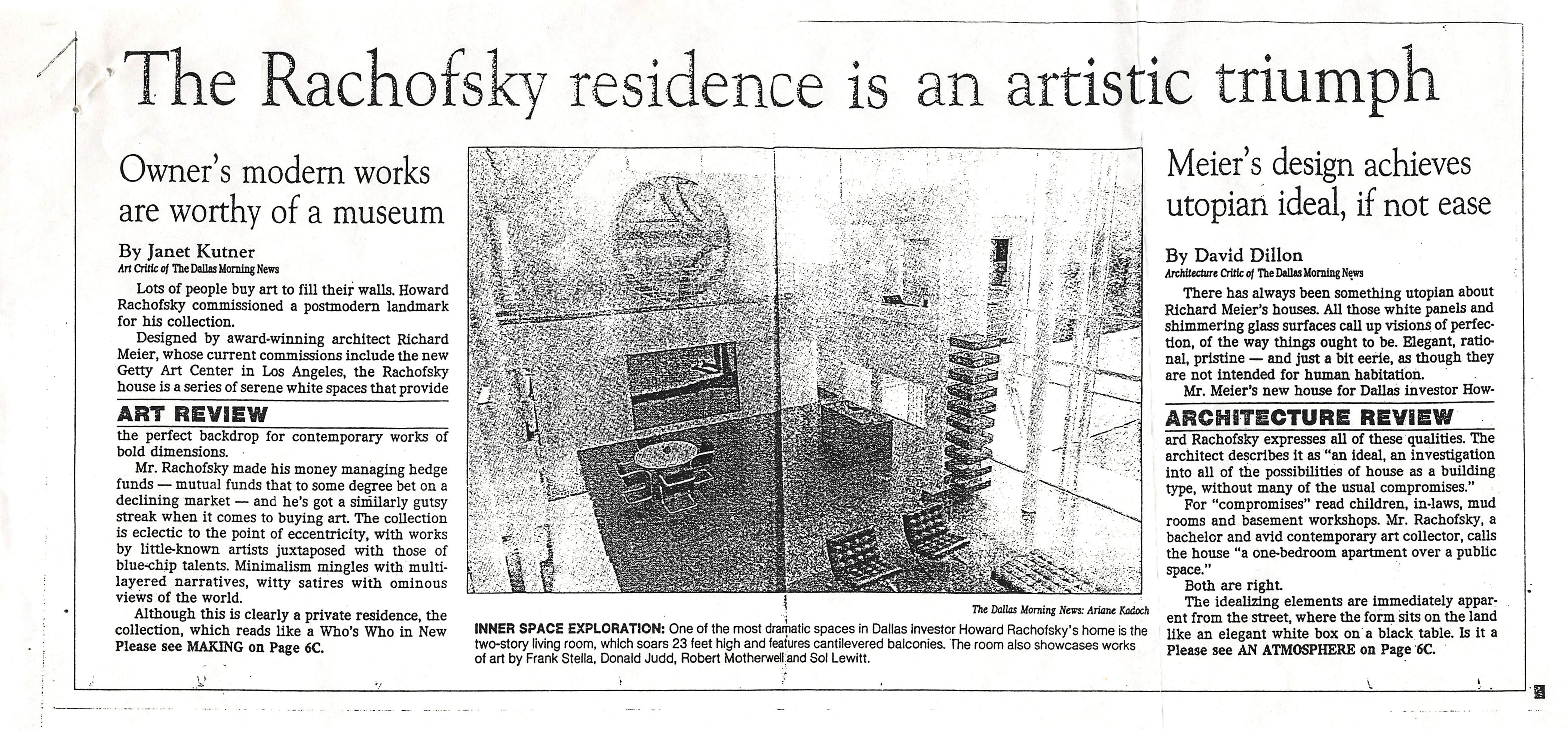 The Rachofsky Residence is an Artistic Triumph