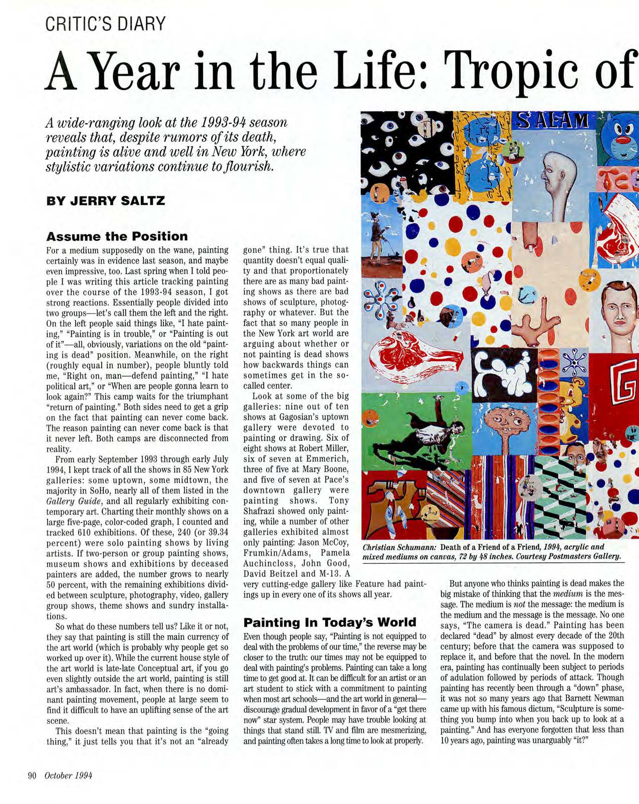 A Year in the Life: Tropic of Painting