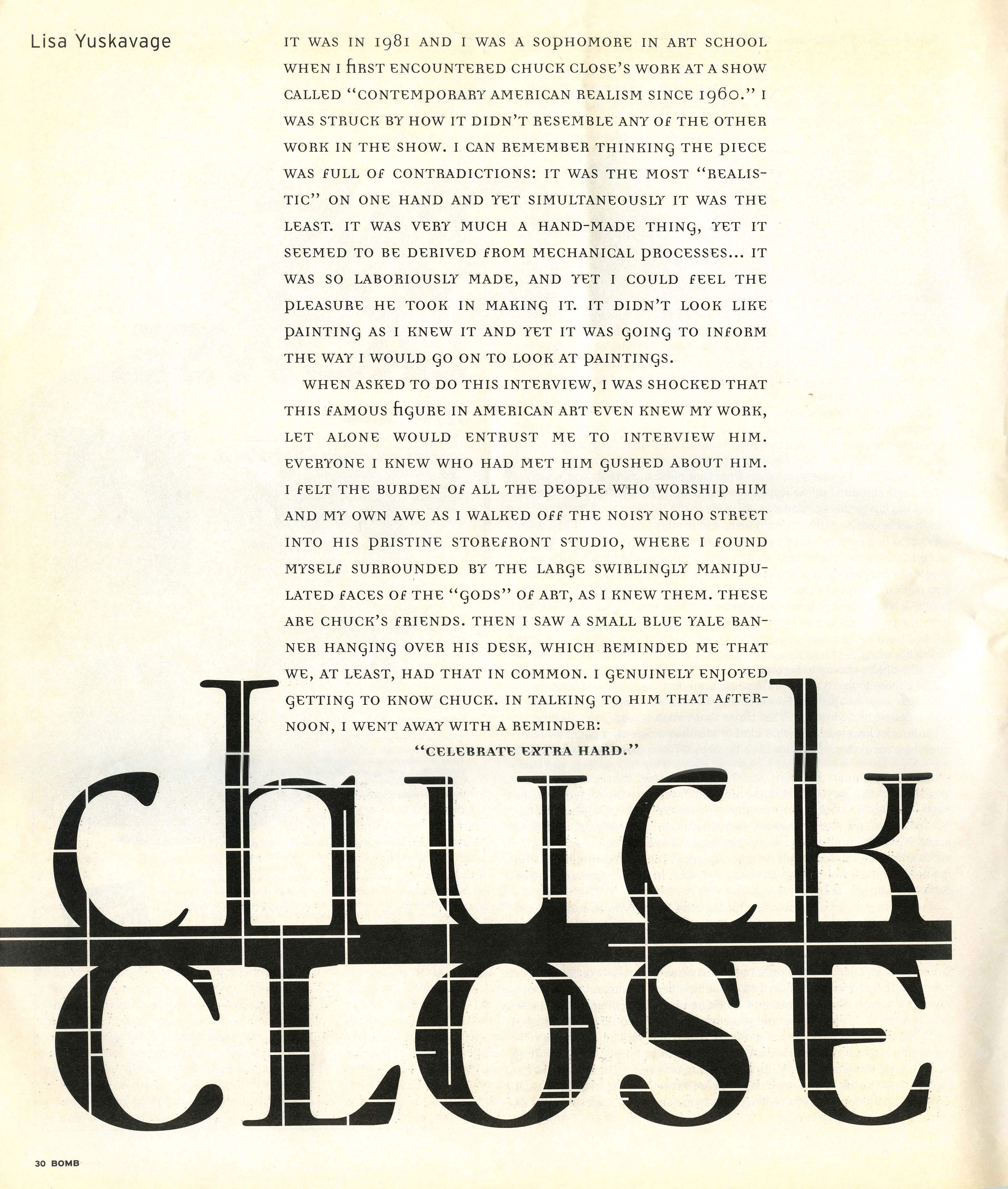 Chuck Close