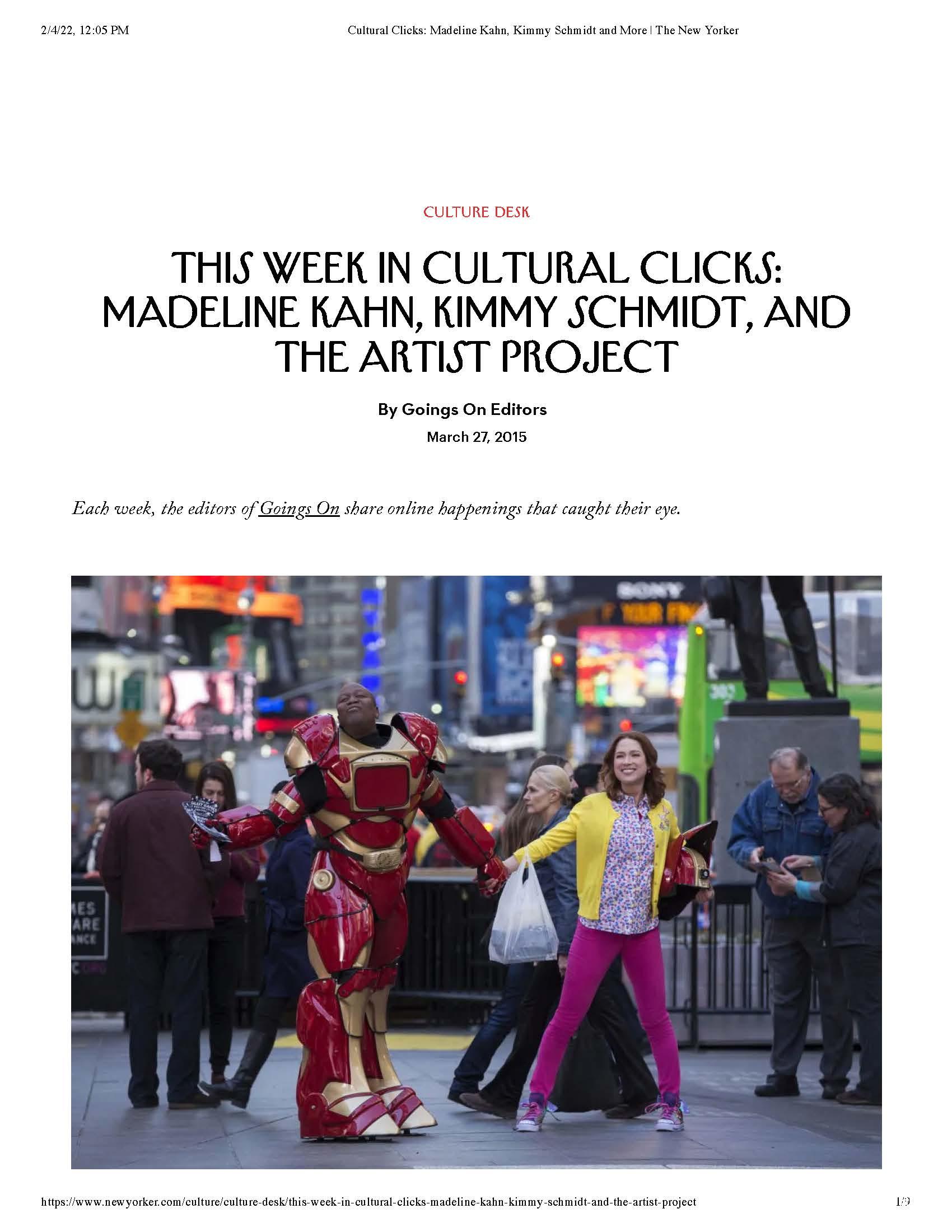 Goings on About Town