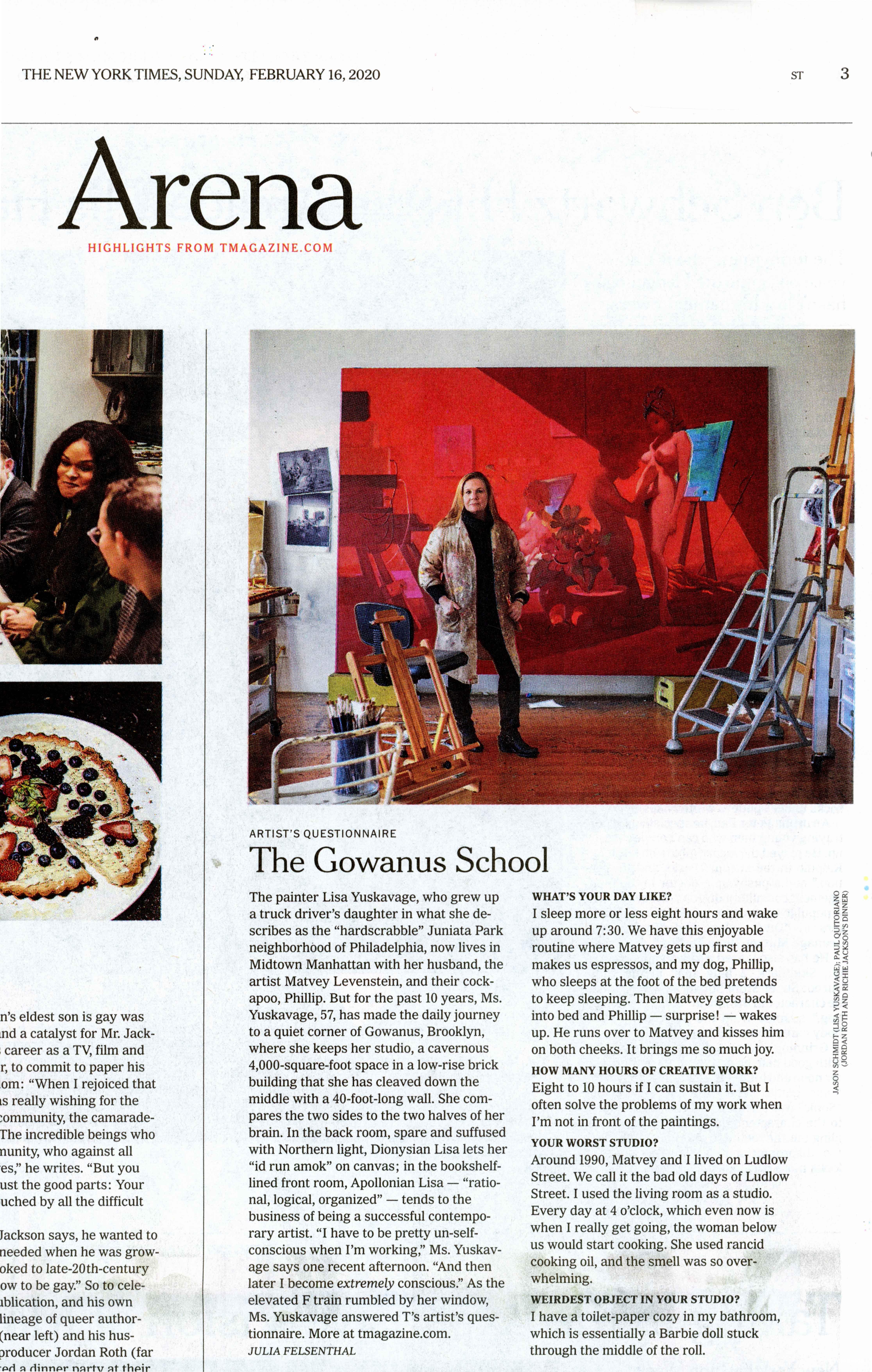 A Painter Who Wants Art to Shock [published in the print edition February 16, 2020 as “The Gownus School”]